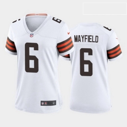 Women Cleveland Browns Baker Mayfield 2020 Alternate Vapor Limited Jersey White