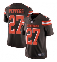 Nike Browns #27 Jabrill Peppers Brown Team Color Youth Stitched NFL Vapor Untouchable Limited Jersey