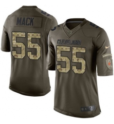 Nike Browns #55 Alex Mack Green Youth Stitched NFL Limited Salute to Service Jersey