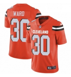 Youth Nike Cleveland Browns 30 Denzel Ward Orange Alternate Vapor Untouchable Limited Player NFL Jersey