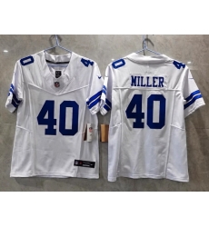 Men Nike Dallas Cowboys Von Miller #40 White F U S E Stitched NFL Jersey Men Nike Dallas Cowboys Von Miller #40 White F U S E Stitched NFL Jersey