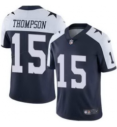 Nike Cowboys 15 Deonte Thompson Navy Throwback Vapor Untouchable Limited Jersey