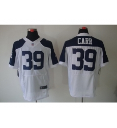 Nike Dallas Cowboys 39 Brandon Carr White Elite Thankgivings NFL Jersey