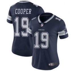 Women Dallas Cowboys 19 Amari Cooper Navy Limited Team Color Vapor Untouchable Jersey