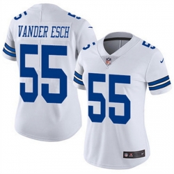 Women Dallas Cowboys 55 Leighton Vander Esch White Vapor Untouchable Limited Stitched Jersey 28Run Small uFF09