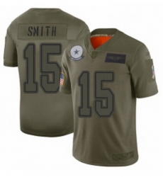 Womens Dallas Cowboys 15 Devin Smith Limited Camo 2019 Salute to Service Football Jersey