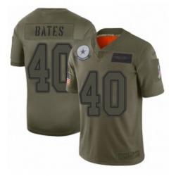 Womens Dallas Cowboys 40 Bill Bates Limited Camo 2019 Salute to Service Football Jersey