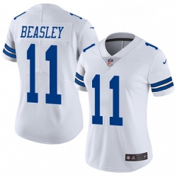 Womens Nike Dallas Cowboys 11 Cole Beasley White Vapor Untouchable Limited Player NFL Jersey