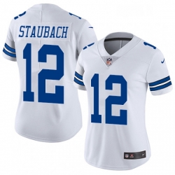 Womens Nike Dallas Cowboys 12 Roger Staubach Elite White NFL Jersey