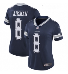 Womens Nike Dallas Cowboys 8 Troy Aikman Elite Navy Blue Team Color NFL Jersey