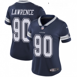 Womens Nike Dallas Cowboys 90 Demarcus Lawrence Navy Blue Team Color Vapor Untouchable Limited Player NFL Jersey