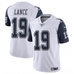 Youth Dallas Cowboys 19 Trey Lance White Color Rush Limited Stitched Football Jersey