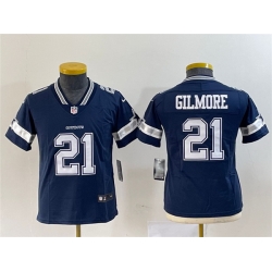 Youth Dallas Cowboys 21 Stephon Gilmore Navy Vapor Untouchable Stitched Football Jersey