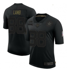 Youth Dallas Cowboys CeeDee Lamb Black Limited 2020 Salute To Service Jersey