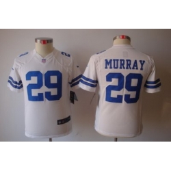 Youth Nike Dallas Cowboys 29# DeMarco Murray White Color Limited Jerseys