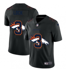 Denver Broncos 3 Drew Lock Men Nike Team Logo Dual Overlap Limited NFL Jersey Black