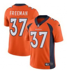 Nike Broncos 37 Royce Freeman Orange Vapor Untouchable Limited Jersey