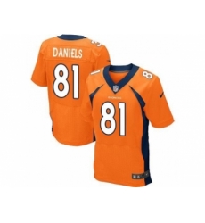 Nike Denver Broncos 81 Owen Daniels Orange Elite NFL Jersey