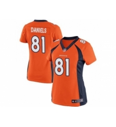 Women Nike Denver Broncos 81 Owen Daniels Orange NFL Jersey