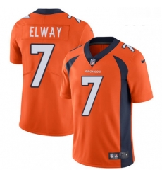 Youth Nike Denver Broncos 7 John Elway Orange Team Color Vapor Untouchable Limited Player NFL Jersey