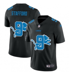 Detroit Lions 9 Matthew Stafford Men Nike Team Logo Dual Overlap Limited NFL Jersey Black