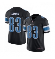 Men Detroit Lions 83 Jesse James Limited Black Rush Vapor Untouchable Football Jersey