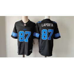 Men Detroit Lions 87 Sam LaPorta Black 2024 F U S E  2nd Alternate Vapor Limited Stitched Jersey