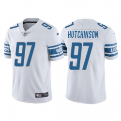 Men Detroit Lions 97 Aidan Hutchinson White NFL Draft Vapor Untouchable Limited Stitched Jersey