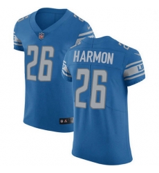 Nike Detroit Lions 26 Duron Harmon Blue Team Color Men Stitched NFL Vapor Untouchable Elite Jersey