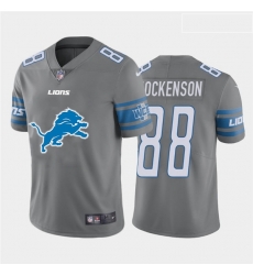 Nike Lions 88 T J  Hockenson Gray Team Big Logo Vapor Untouchable Limited Jersey