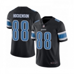 Youth Detroit Lions 88 TJ Hockenson Limited Black Rush Vapor Untouchable Football Jersey