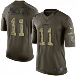 Youth Nike Detroit Lions 11 Marvin Jones Jr Elite Green Salute to Service NFL Jersey