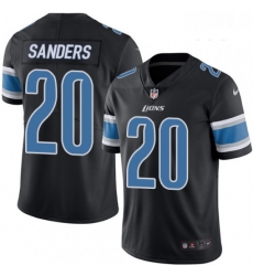 Youth Nike Detroit Lions 20 Barry Sanders Limited Black Rush Vapor Untouchable NFL Jersey