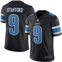 Youth Nike Detroit Lions 9 Matthew Stafford Limited Black Rush Vapor Untouchable NFL Jersey