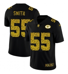 Green Bay Green Bay Green Bay Green Bay Packers 55 Za 27Darius Smith Men Nike Leopard Print Fashion Vapor Limited NFL Jersey Black