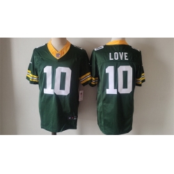 Men Green Bay Packers 10 Jordan Love Green Vapor 2024 F U S E  Limited Stitched Football Jersey