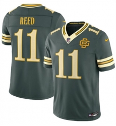 Men Green Bay Packers  11 Jayden Reed Dark Green 2026 F U S E  Rivalries Collection Limited Stitched Football Jersey