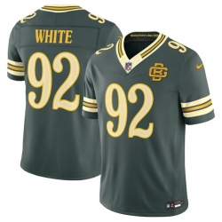 Men Green Bay Packers  92 Reggie white Dark Green 2026 F U S E  Rivalries Collection Limited Stitched Football Jersey
