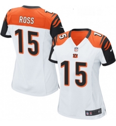 Womens Nike Cincinnati Bengals 15 John Ross Game White NFL Jersey