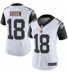 Womens Nike Cincinnati Bengals 18 AJ Green Limited White Rush Vapor Untouchable NFL Jersey