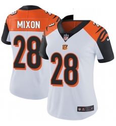 Womens Nike Cincinnati Bengals 28 Joe Mixon Vapor Untouchable Limited White NFL Jersey