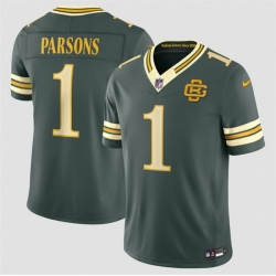 Youth Green Bay Packers   1 Micah Parsons Dark Green 2026 Rivalries Collection Limited Stitched Jersey