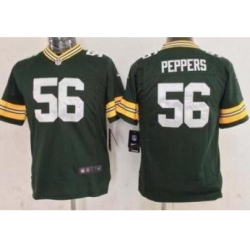 Youth Nike Green Bay Packers 56 Julius Peppers Green NFL Jersey