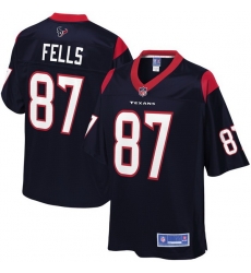 Men Houston Texans 87 Darren Fells Navy Pro Line Primary Player Jersey