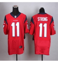 New Houston Texans #11 Jaelen Strong Red Men Stitched NFL Elite Jersey