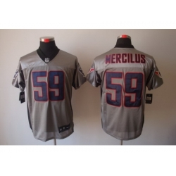 Nike Houston Texans 59 Whitney Mercilus Grey Elite Shadow NFL Jersey