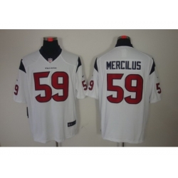 Nike Houston Texans 59 Whitney Mercilus White LIMITED NFL Jersey