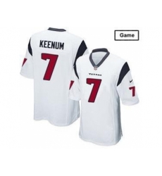 Nike Houston Texans 7 Case Keenum White Game NFL Jersey