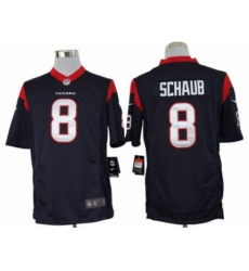 Nike Houston Texans 8 Matt Schaub Blue LIMITED NFL Jersey