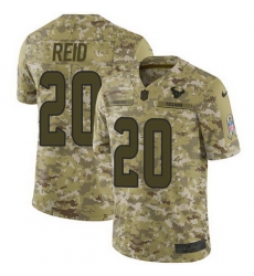 Nike Texans #20 Justin Reid Camo Mens Stitched NFL Limited 2018 Salute To Service Jersey